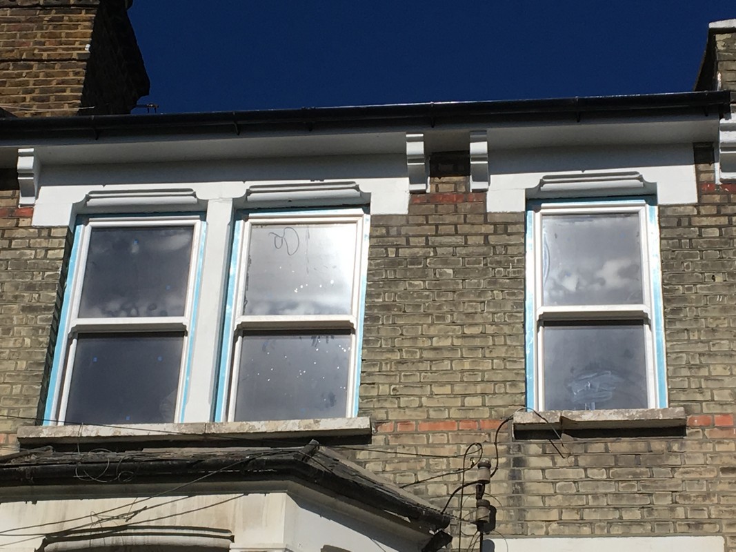 New uPVC sash windows fitted on Victorian terrace in Dulwich