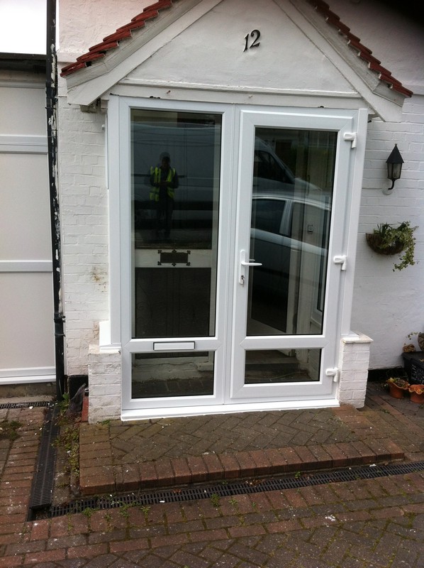 uPVC French doors fitted as front entrance in Dulwich