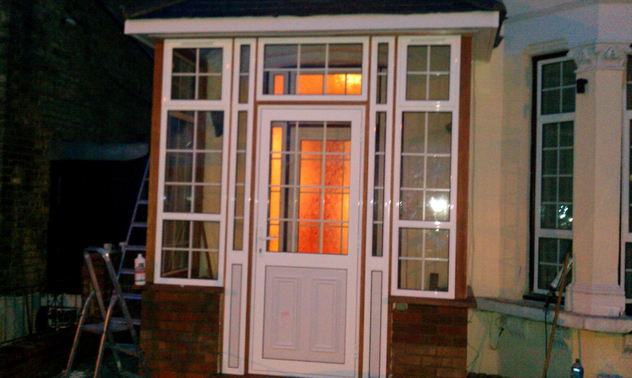 uPVC porch with Georgian bar glazing installed in Dulwich